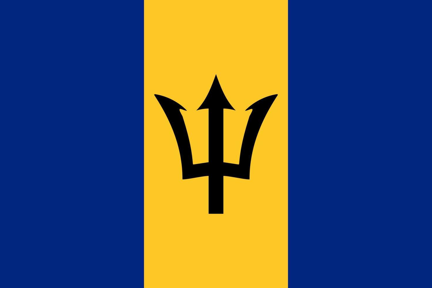 simples mapa barbados vetor