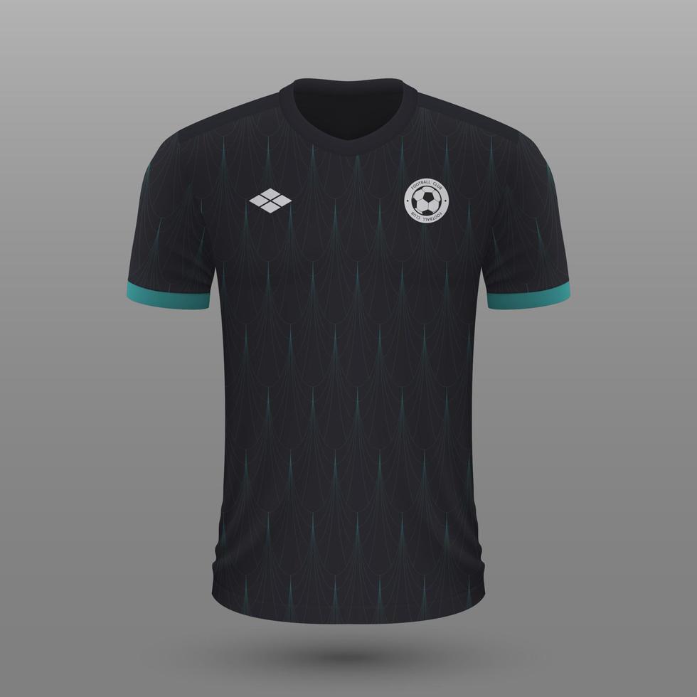 realista futebol camisa , Áustria longe jérsei modelo para futebol kit. vetor