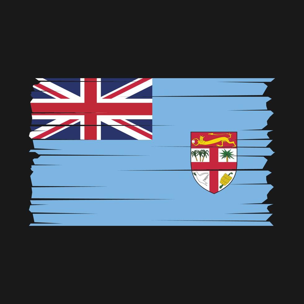 vetor de bandeira de fiji