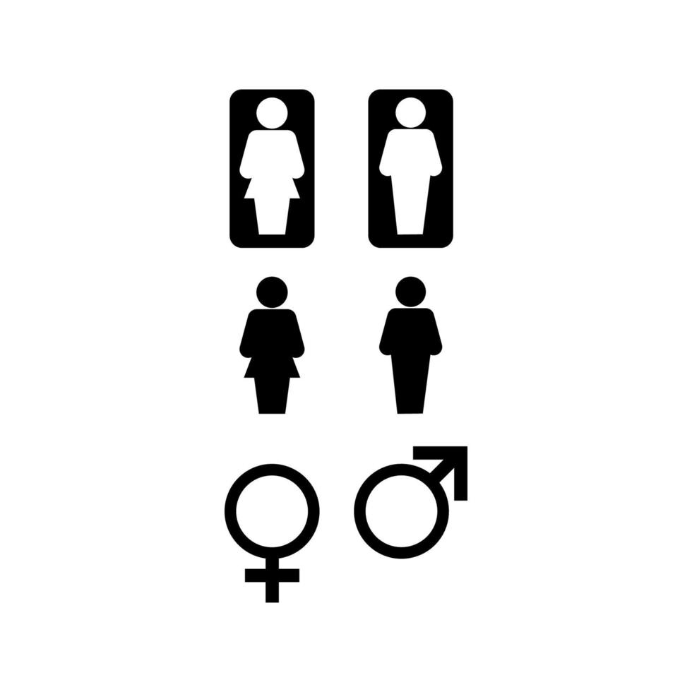 placa masculino fêmea para logotipo ou ícone vetor