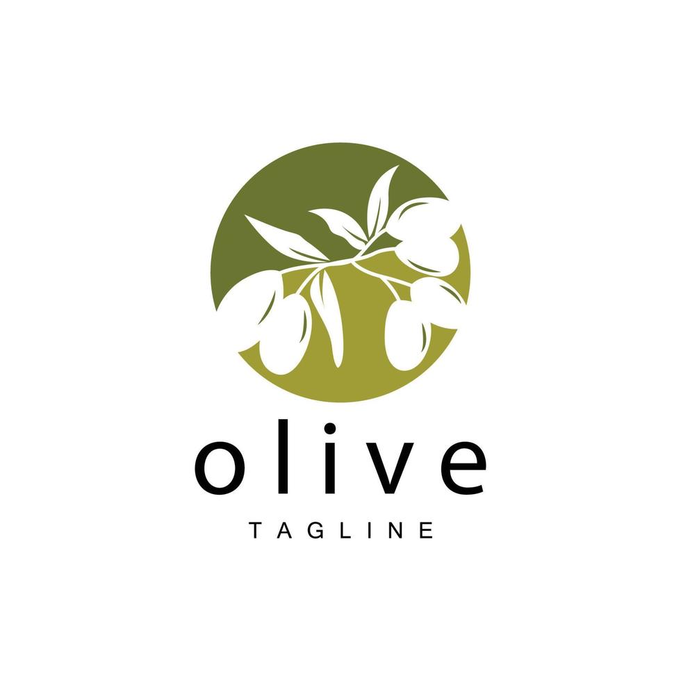 Oliva logotipo, Oliva óleo plantar vetor, natural ervas saúde remédio projeto, ilustração modelo ícone vetor