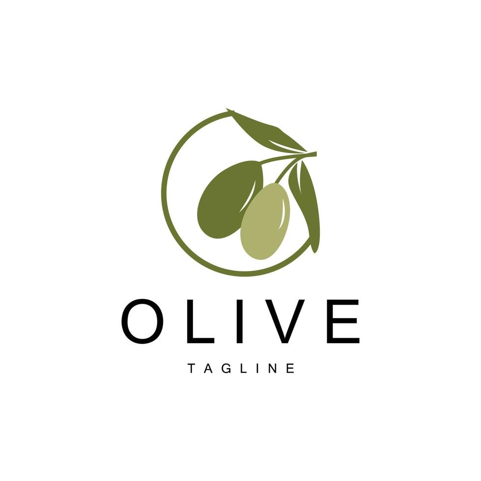 Oliva logotipo, Oliva óleo plantar vetor, natural ervas saúde remédio projeto, ilustração modelo ícone vetor