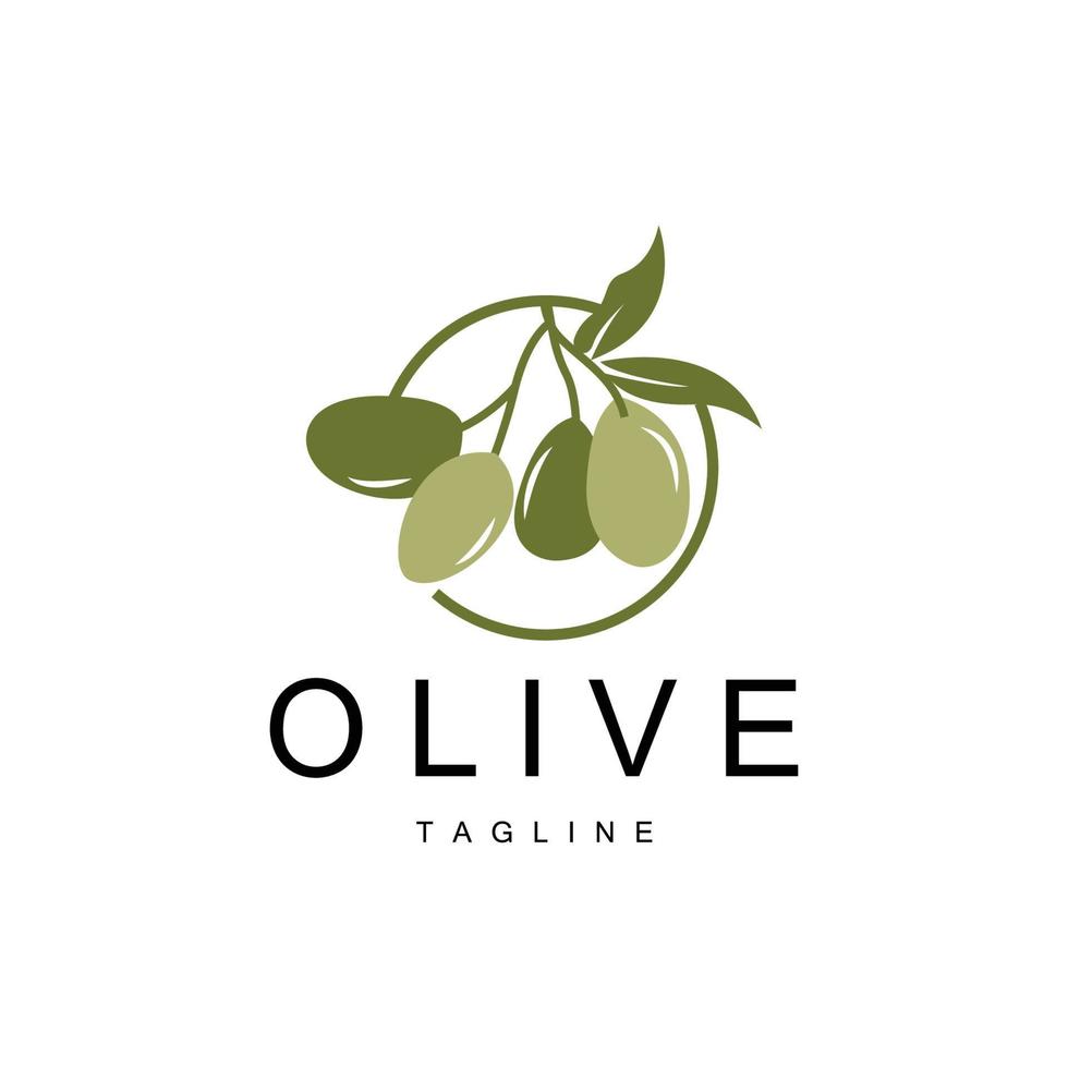 Oliva logotipo, Oliva óleo plantar vetor, natural ervas saúde remédio projeto, ilustração modelo ícone vetor