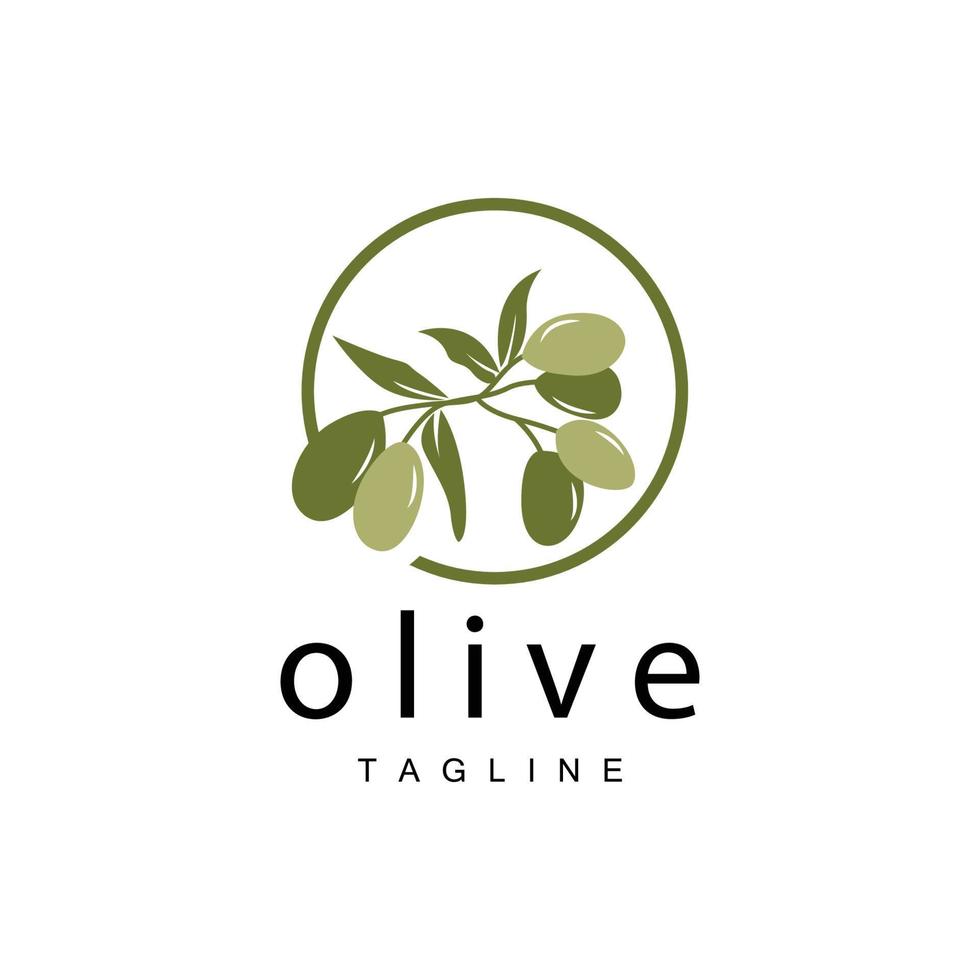 Oliva logotipo, Oliva óleo plantar vetor, natural ervas saúde remédio projeto, ilustração modelo ícone vetor