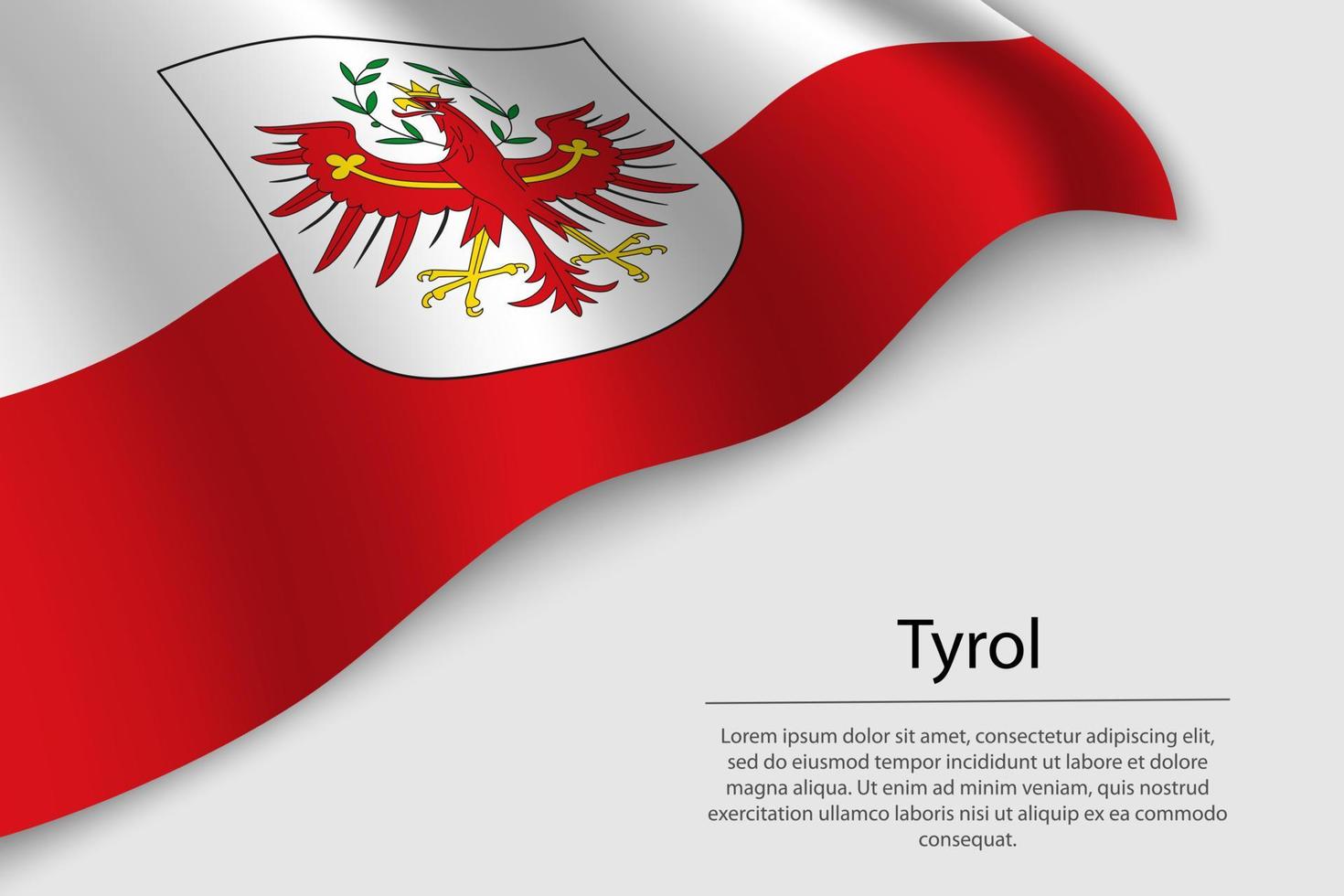 onda bandeira do tirol é uma Estado do Áustria vetor