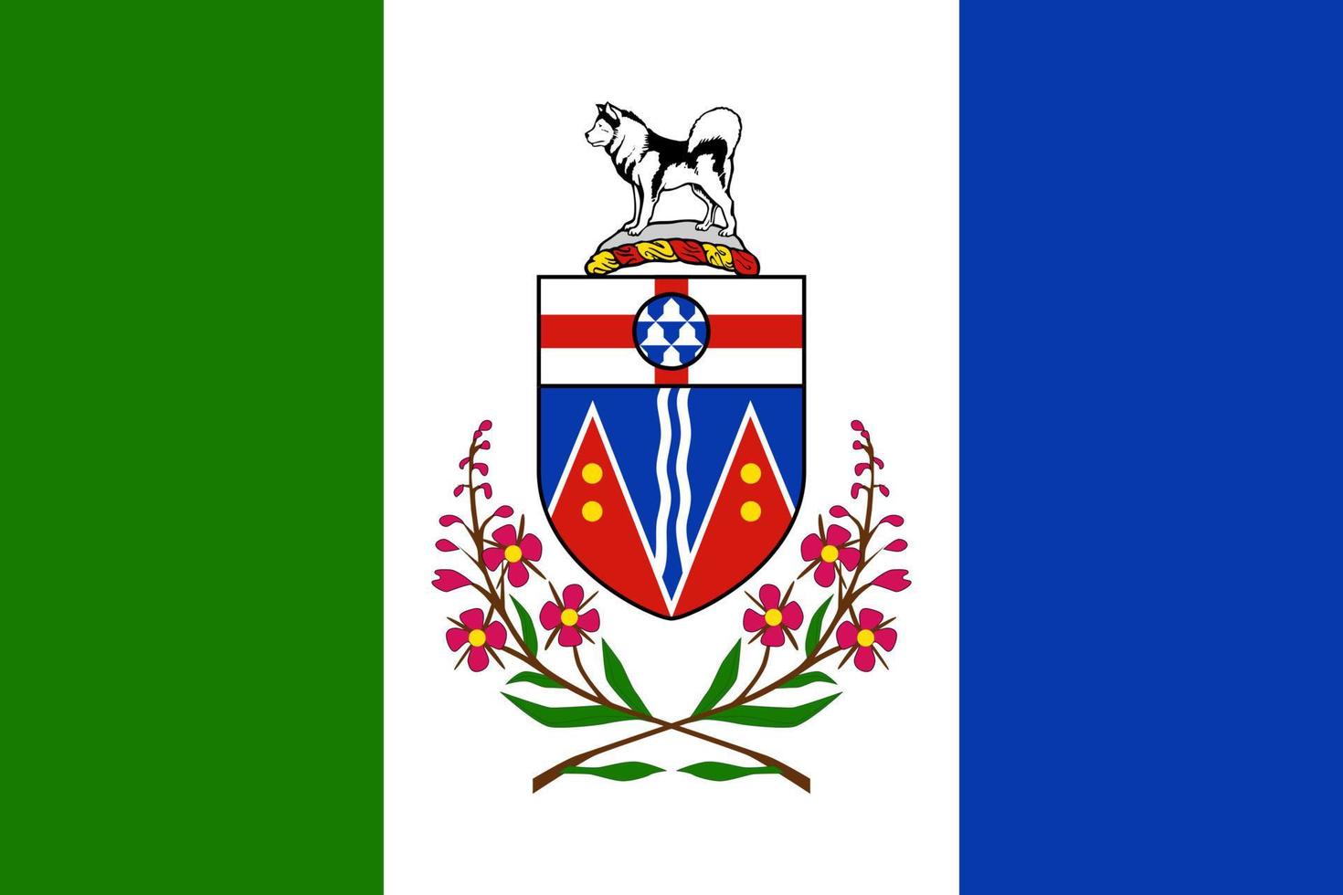 simples bandeira província do Canadá vetor