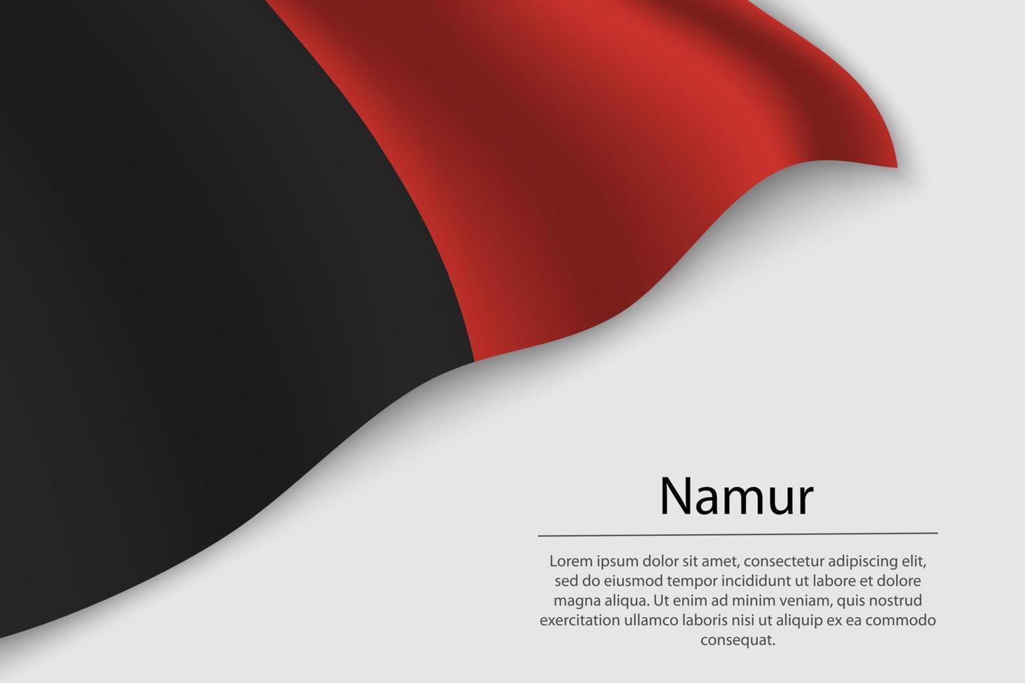 onda bandeira do namur é uma região do Bélgica vetor