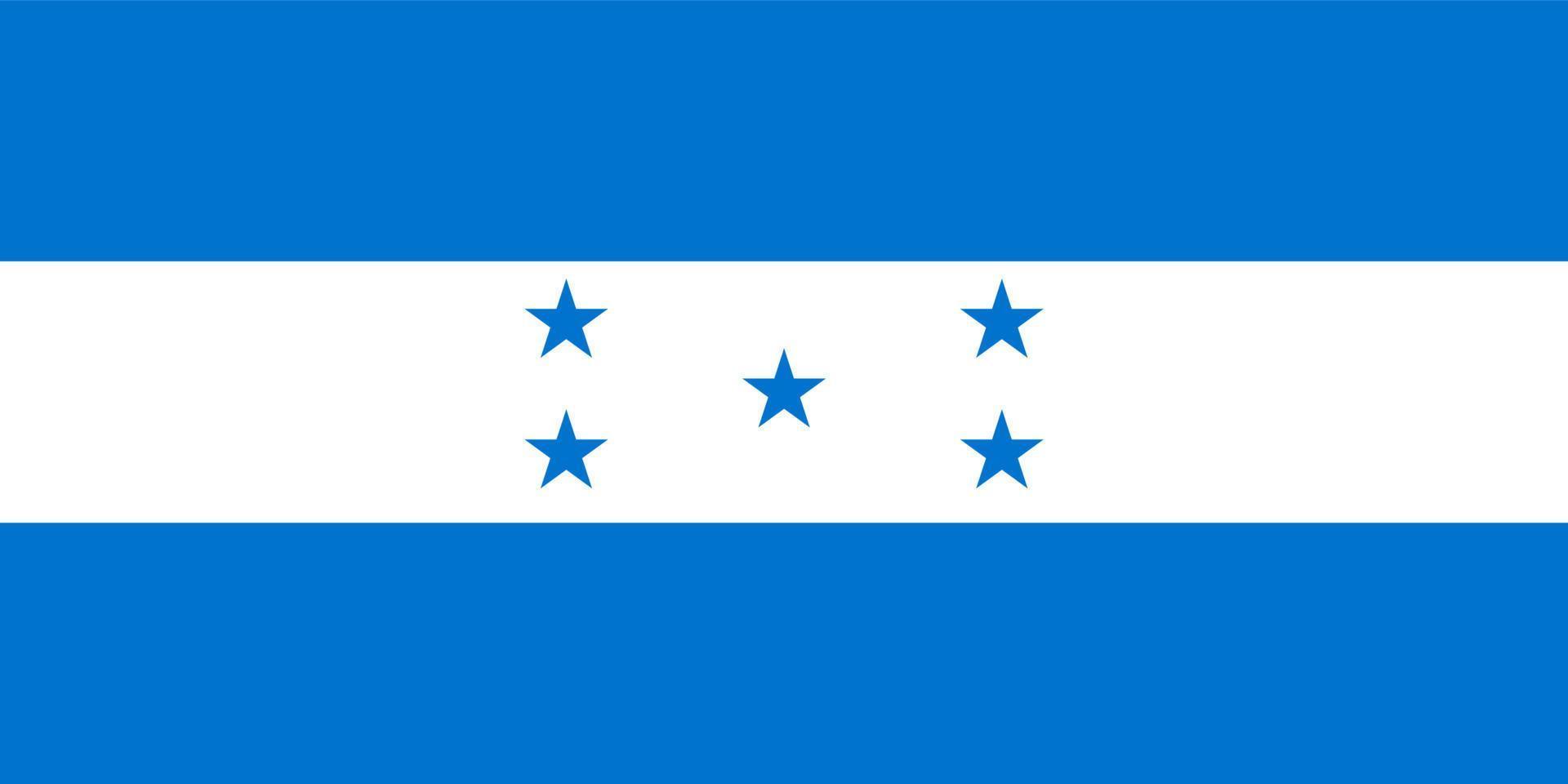 simples mapa Honduras vetor