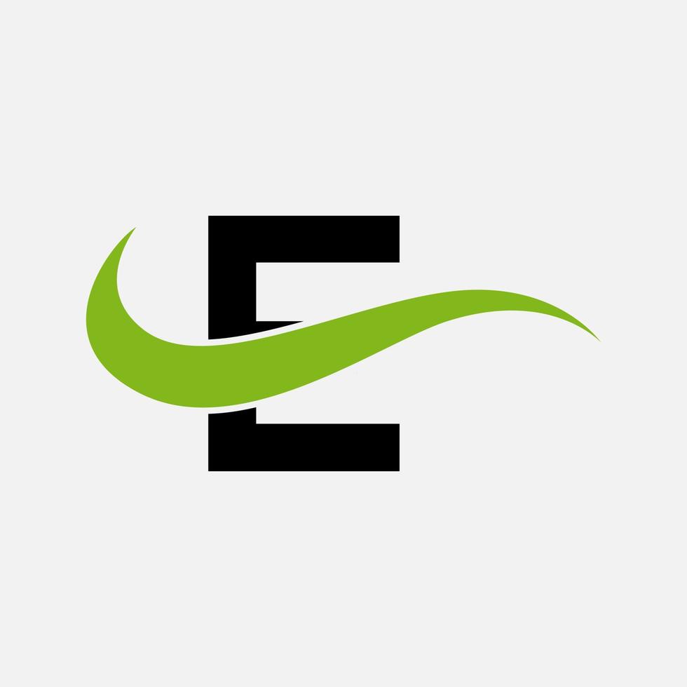 design de logotipo de letras iniciais modernas de letras abstratas e vetor