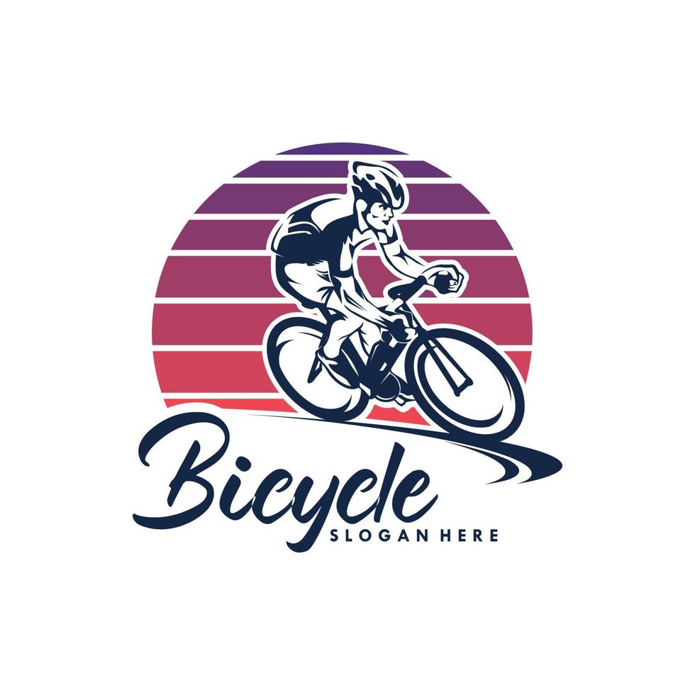 bicicleta esporte vetor logotipo Projeto modelo