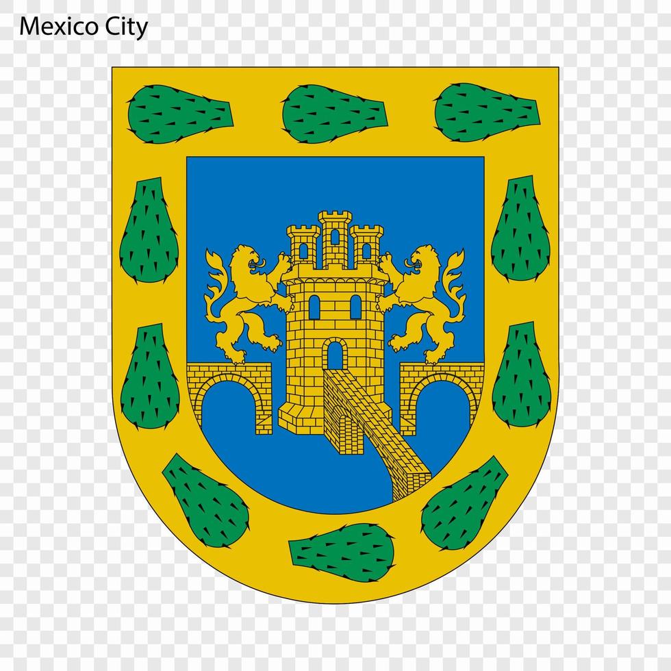 emblema do México cidade vetor