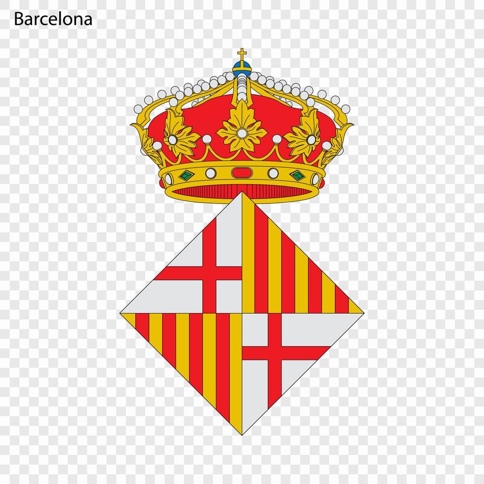 emblema do Barcelona . cidade do Espanha. vetor