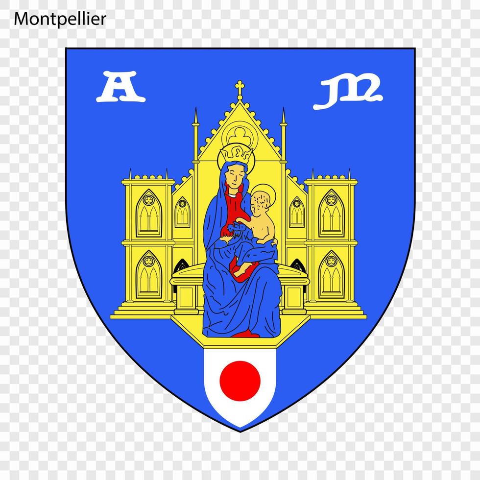 emblema do Montpellier vetor