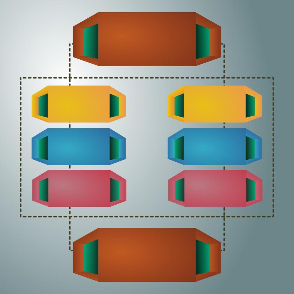 infográfico modelo com ícone adequado para o negócio relatório vetor