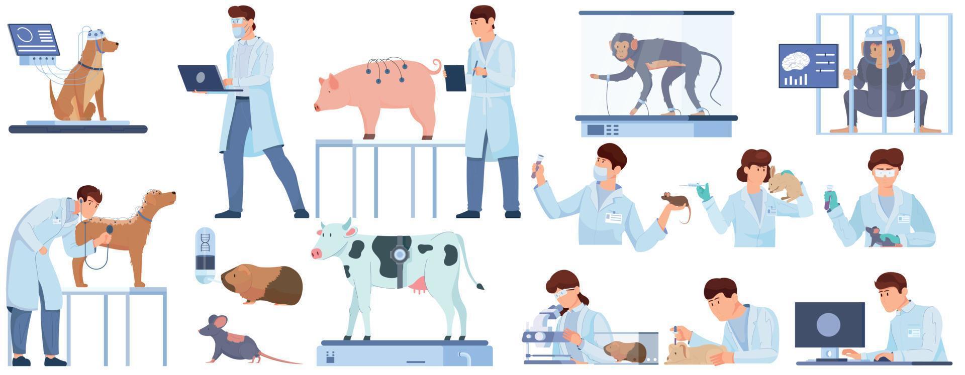 laboratório experimentos em animal conjunto vetor