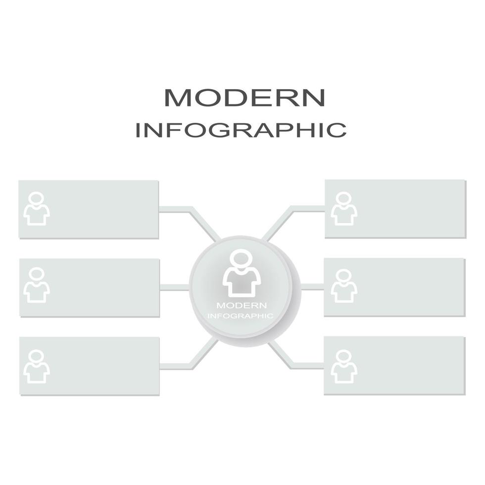 infográfico modelo com ícone adequado para o negócio relatório vetor