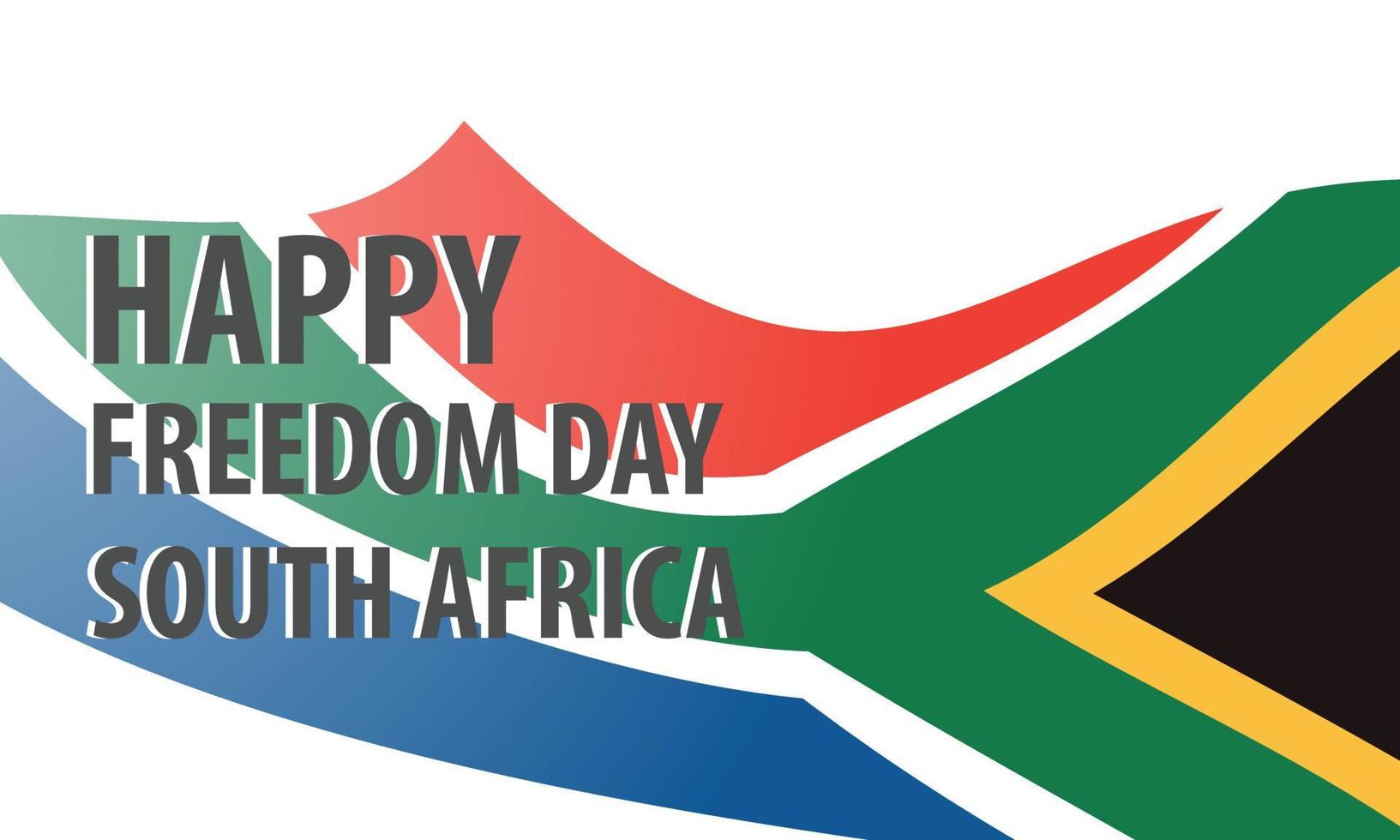 feliz sul África liberdade dia 27 abril. modelo para fundo, bandeira, cartão, poster vetor