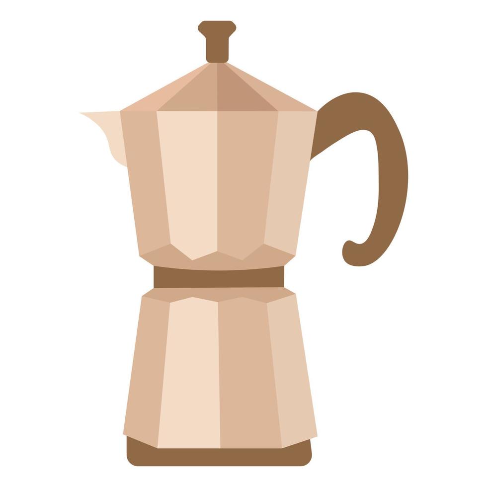 espresso criador. café Panela. vectot ilustração vetor