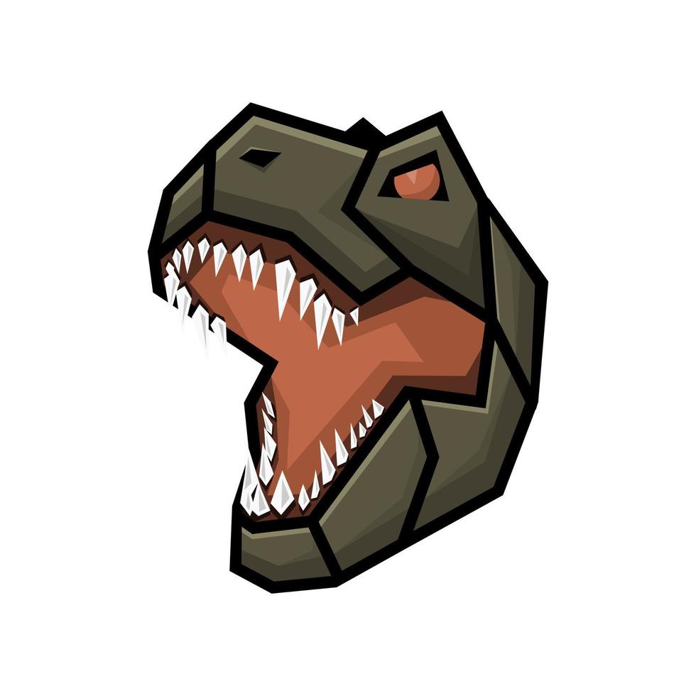 vetor raptor robô mascote logotipo ilustração