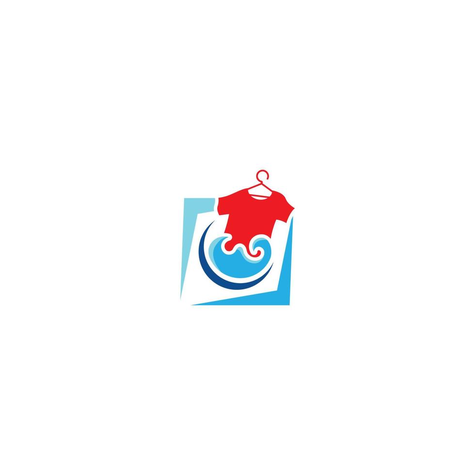 lavanderia logotipo ícone com vetor ilustração modelo