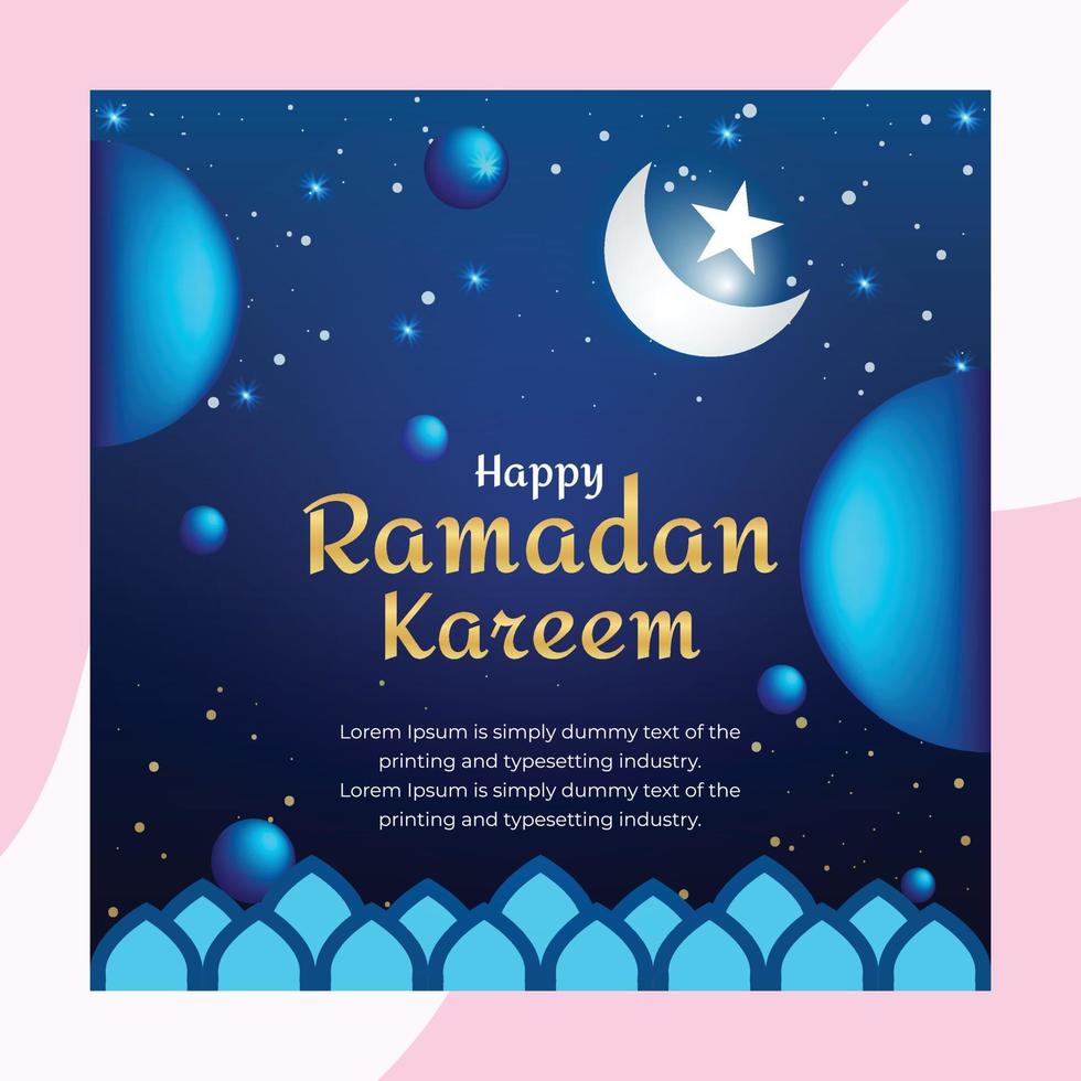 Ramadã venda social meios de comunicação postar modelo, Ramadã kareem grande venda publicar, e história bandeira vetor