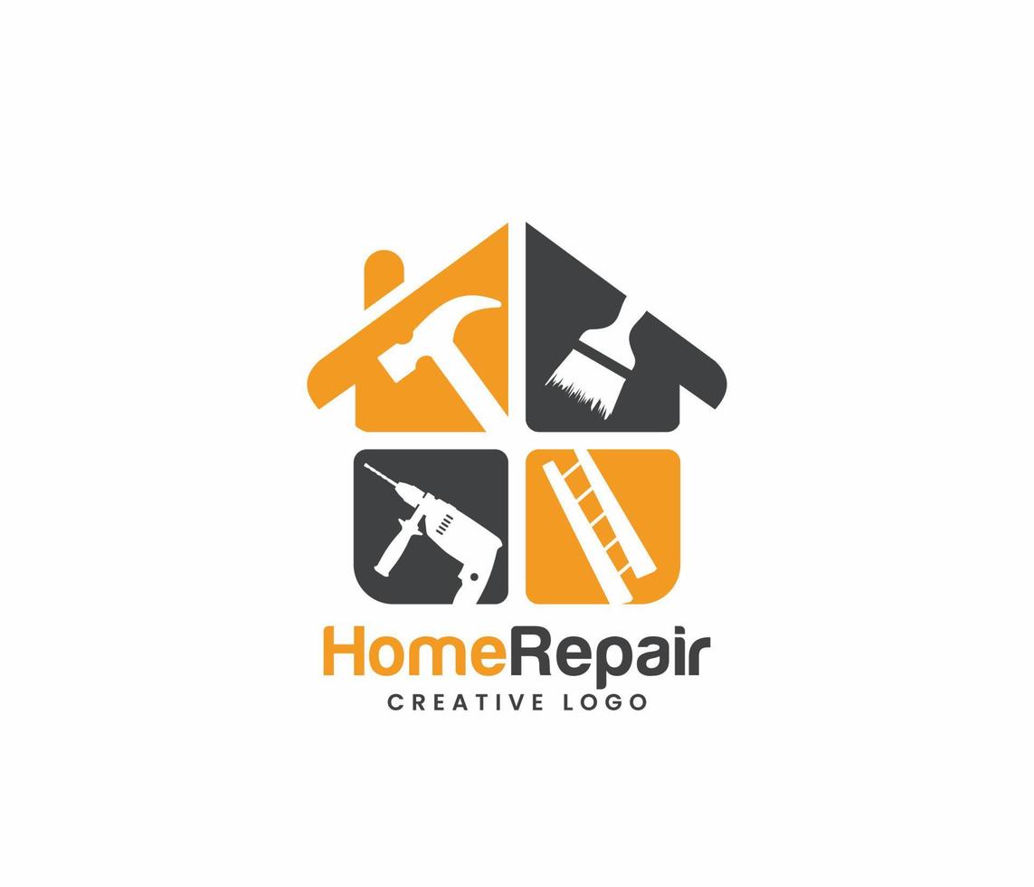 casa reparar logotipo ou casa serviço logotipo vetor