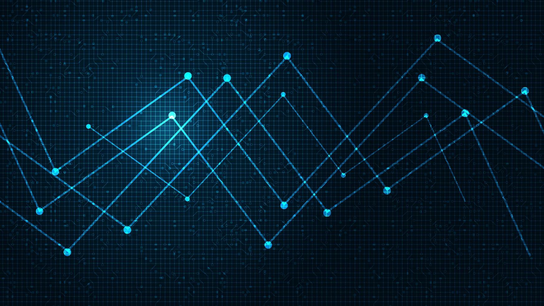 futuro microchip de rede sobre fundo de tecnologia, alta tecnologia, segurança e design de conceito de compartilhamento vetor