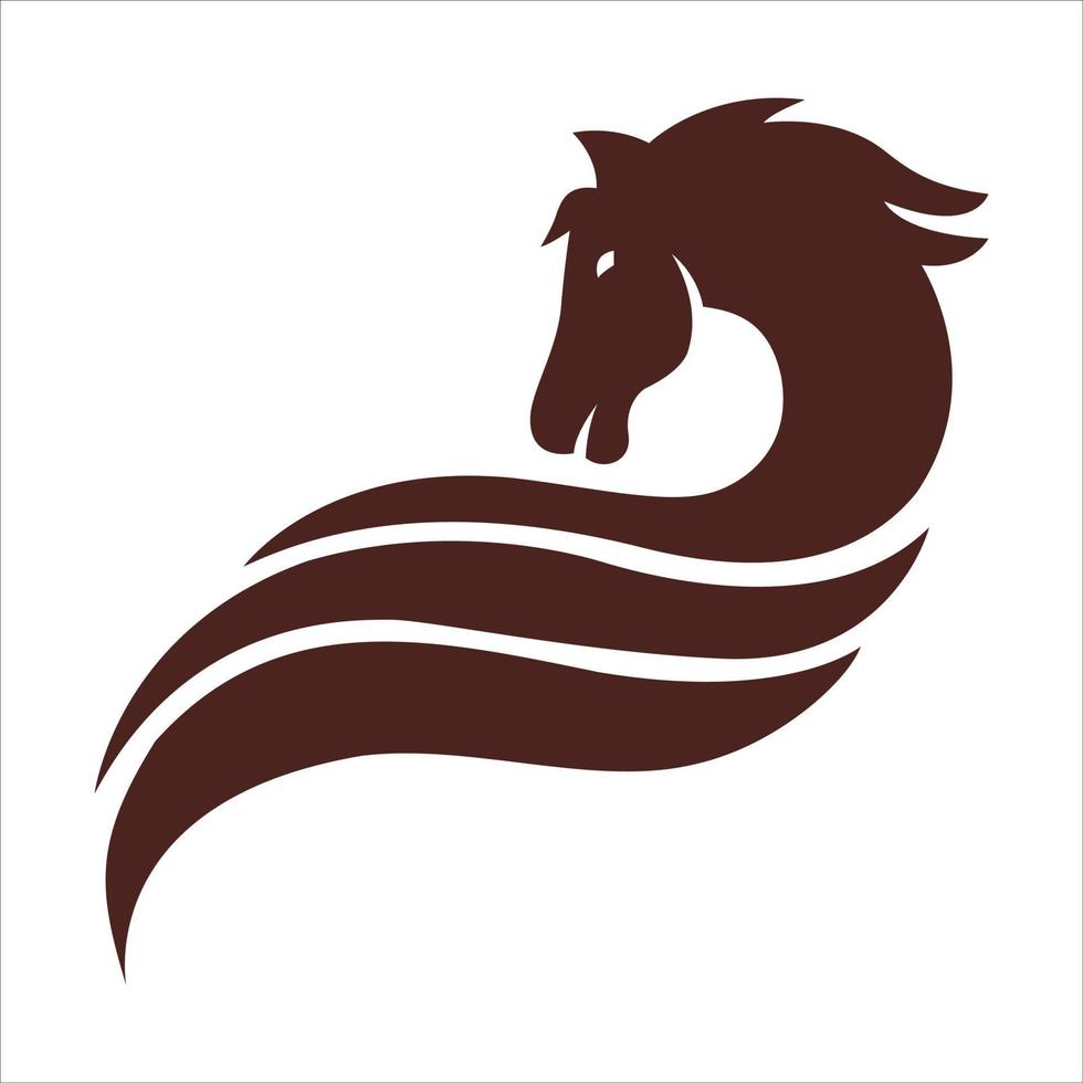 a cavalo vetor logotipo