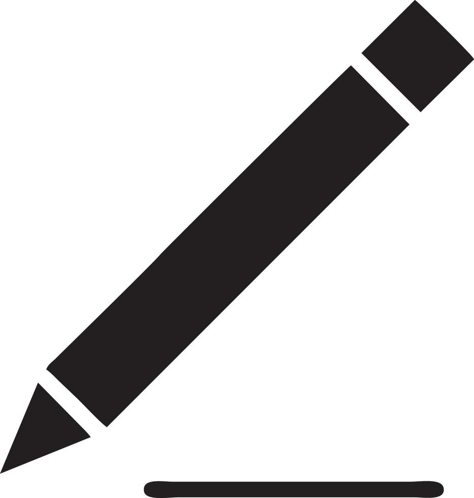 escrevendo caneta ícone símbolo dentro branco fundo. ilustração do a placa lápis símbolo vetor imagem. eps 10.