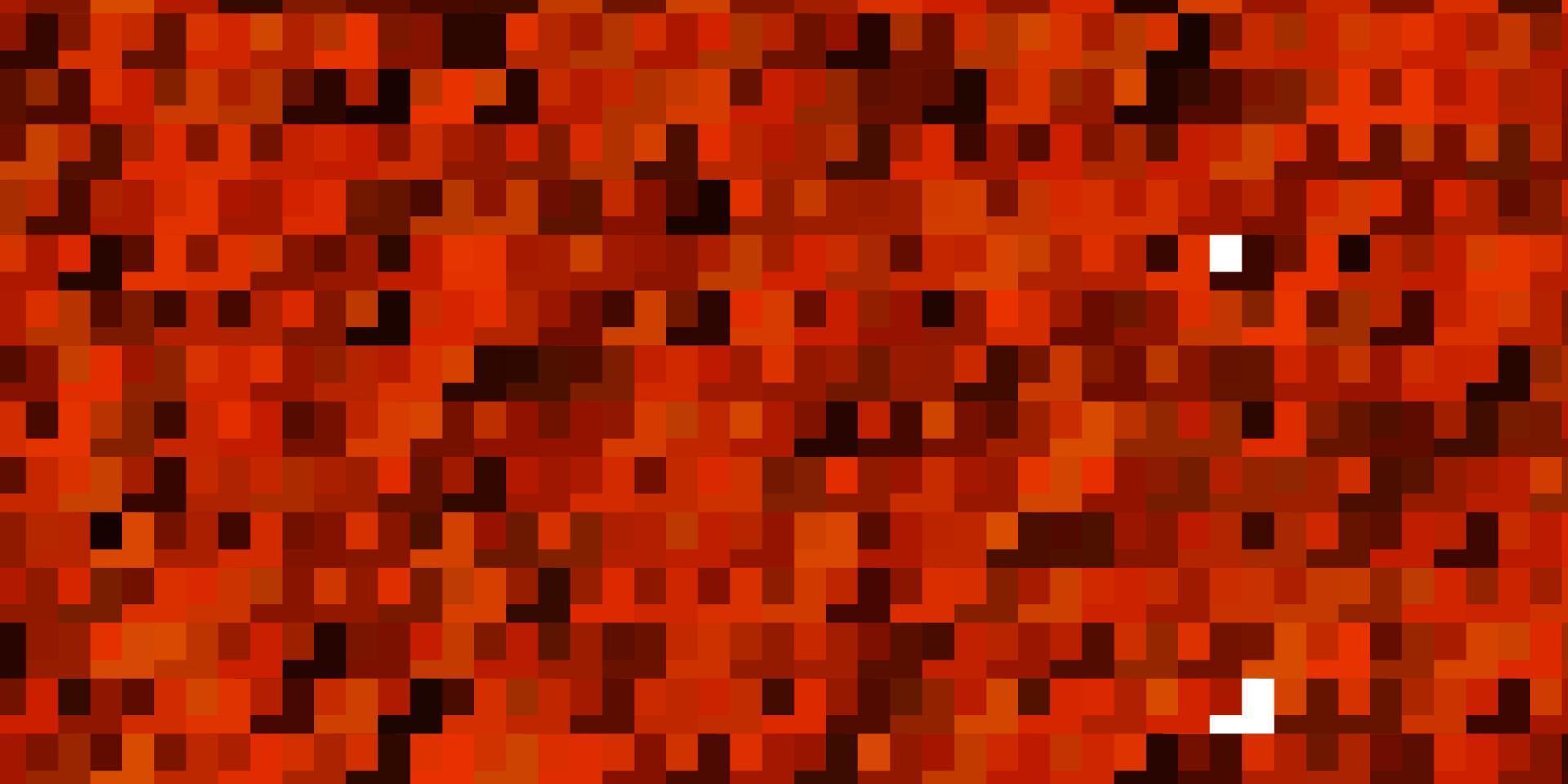 textura vector laranja claro em estilo retangular.