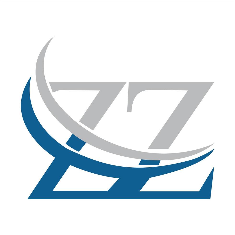 carta zz logotipo vetor arte