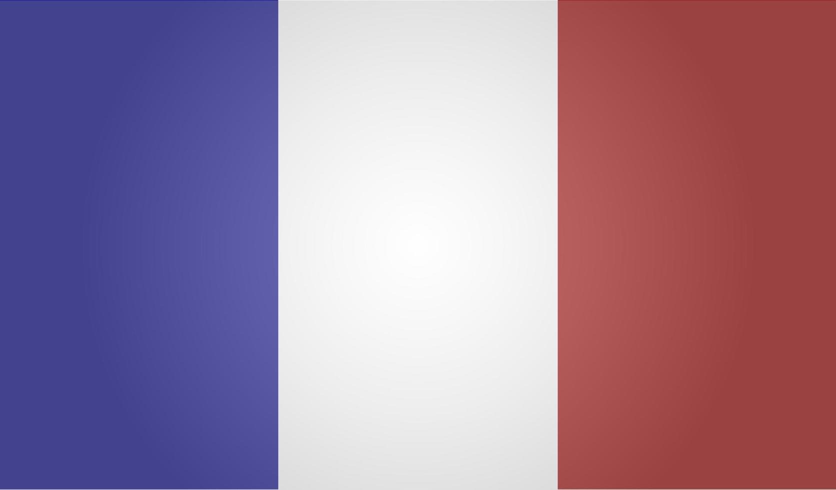 bandeira do França. branco fundo. vetor ilustração. eps 10