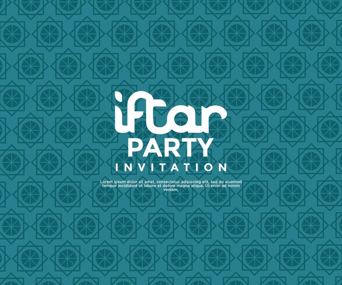 iftar festa Ramadã convite poster modelo Projeto com ilustração vetor