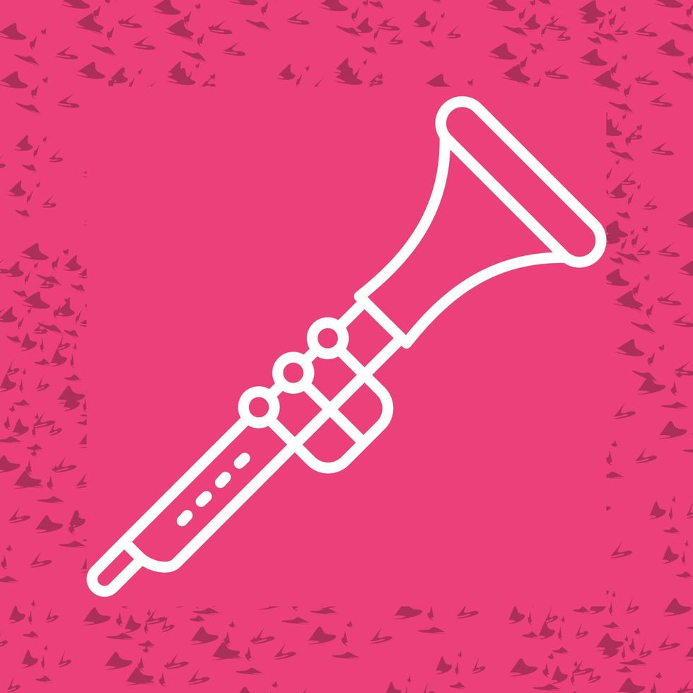 ícone de vetor de clarinete