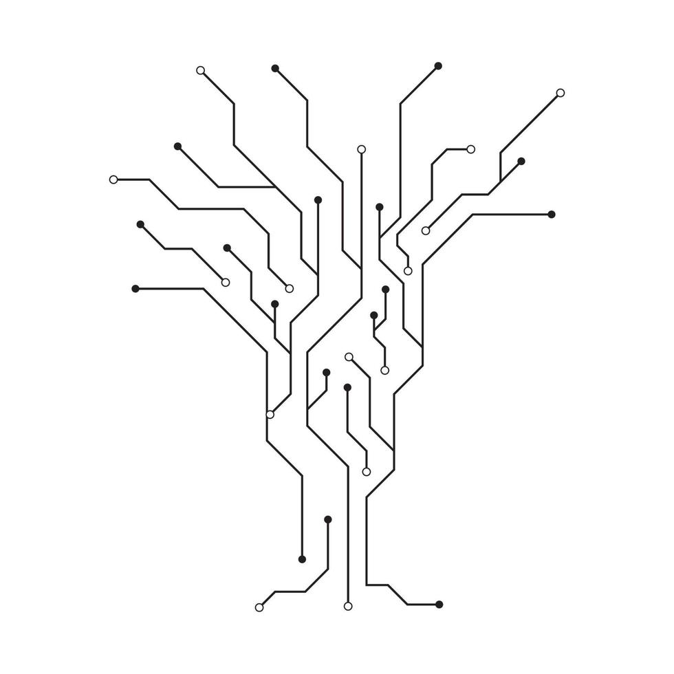 vetor de modelo de logotipo de circuito