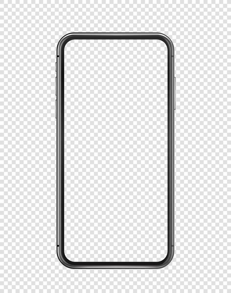 maquete de smartphone moderno isolada vetor