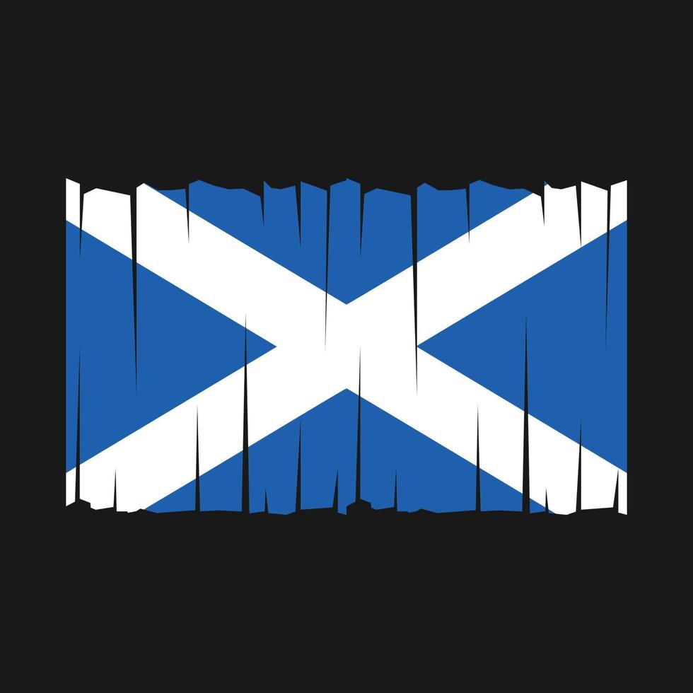 vetor de bandeira da escócia