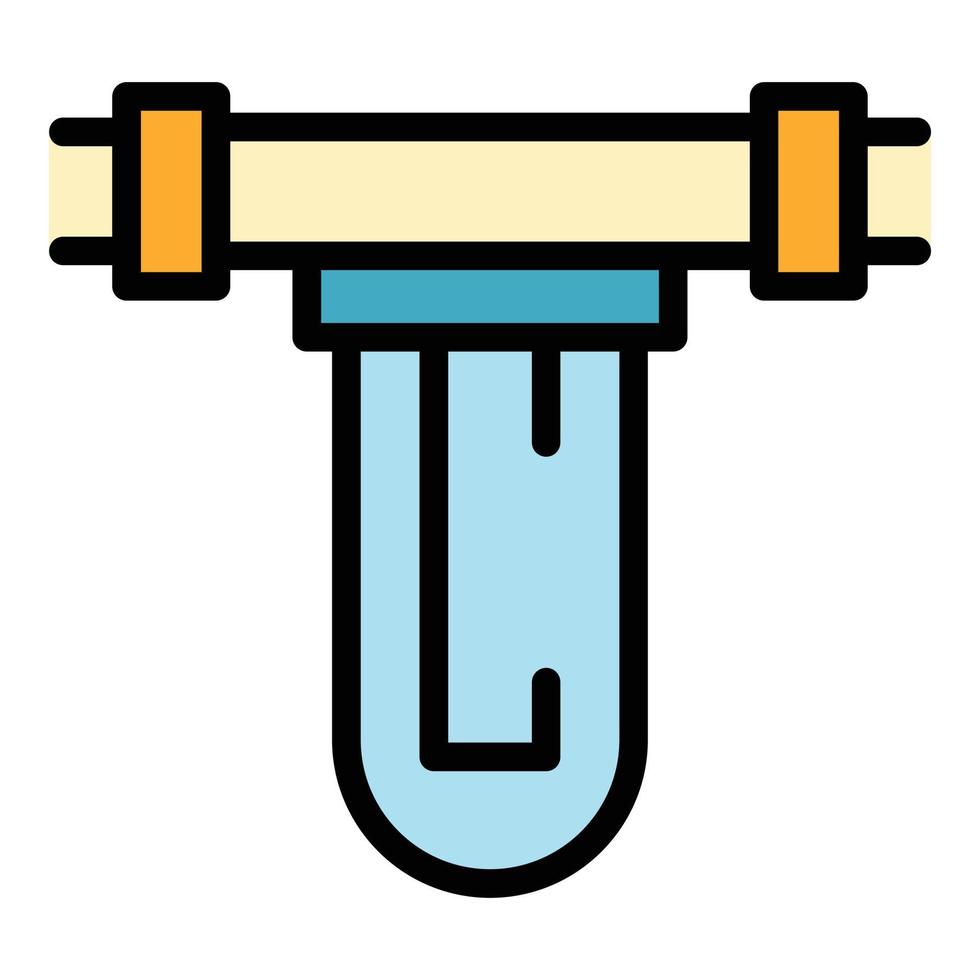 mineral água filtro ícone vetor plano