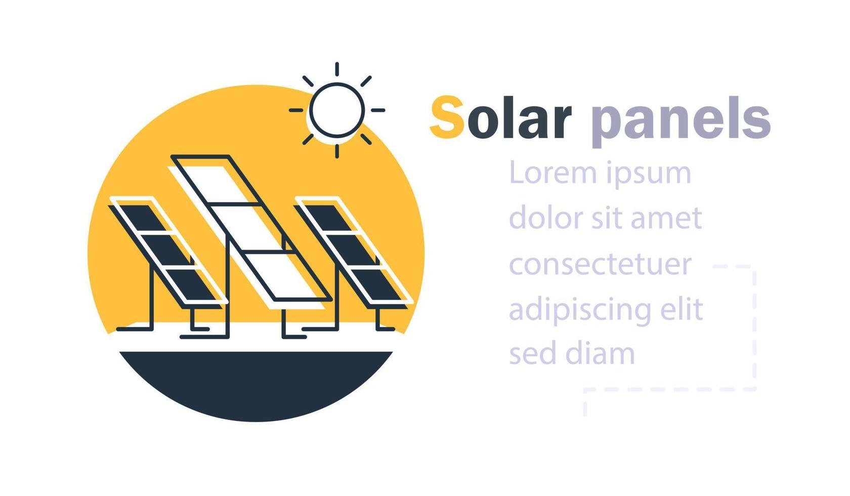 Sol energia ícone,solar energia, plano Projeto ícone vetor ilustração