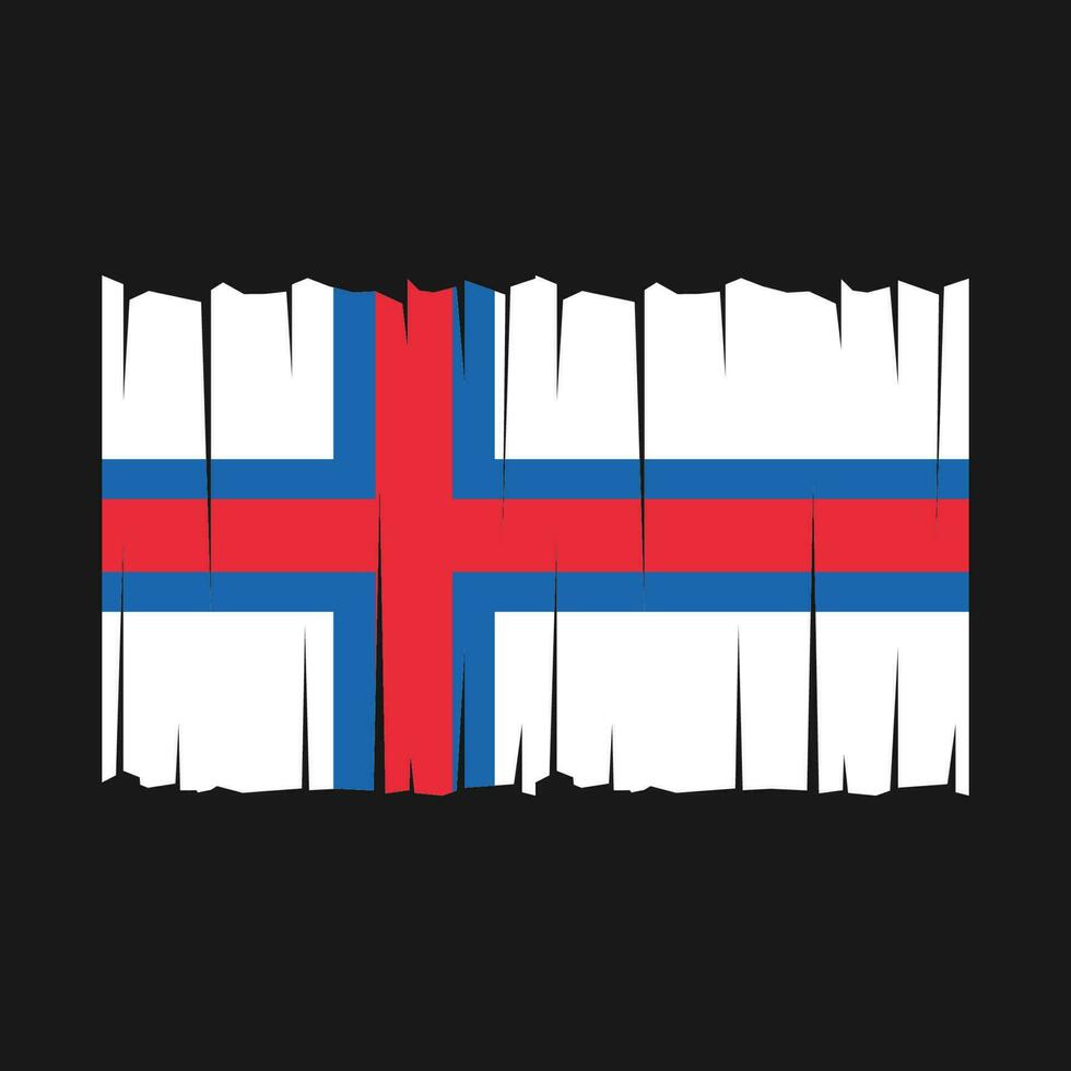 vetor de bandeira das ilhas faroe