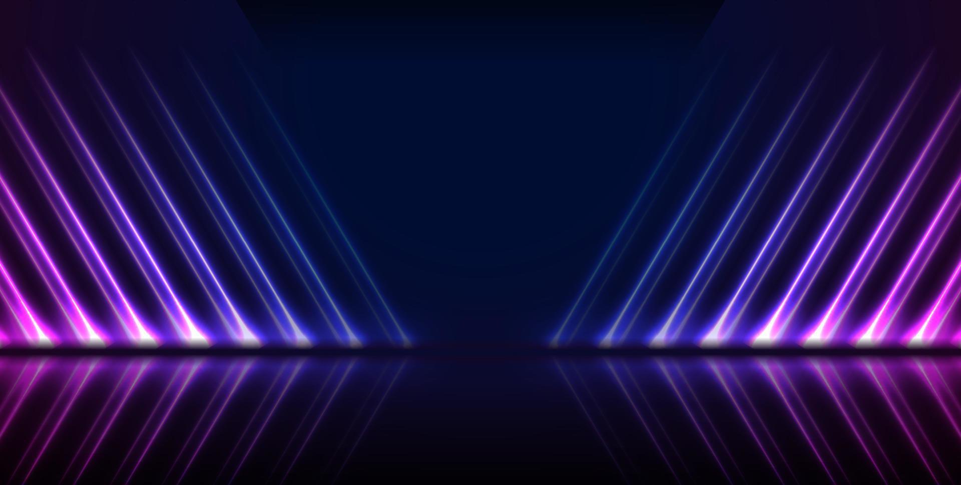 azul ultravioleta néon laser linhas tecnologia moderno fundo vetor