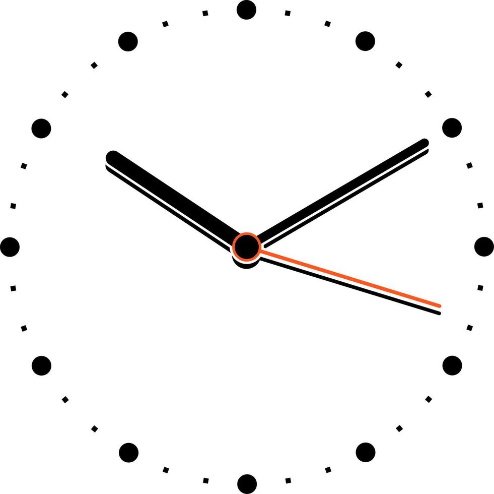 simples relógio icon.time vetor ilustração