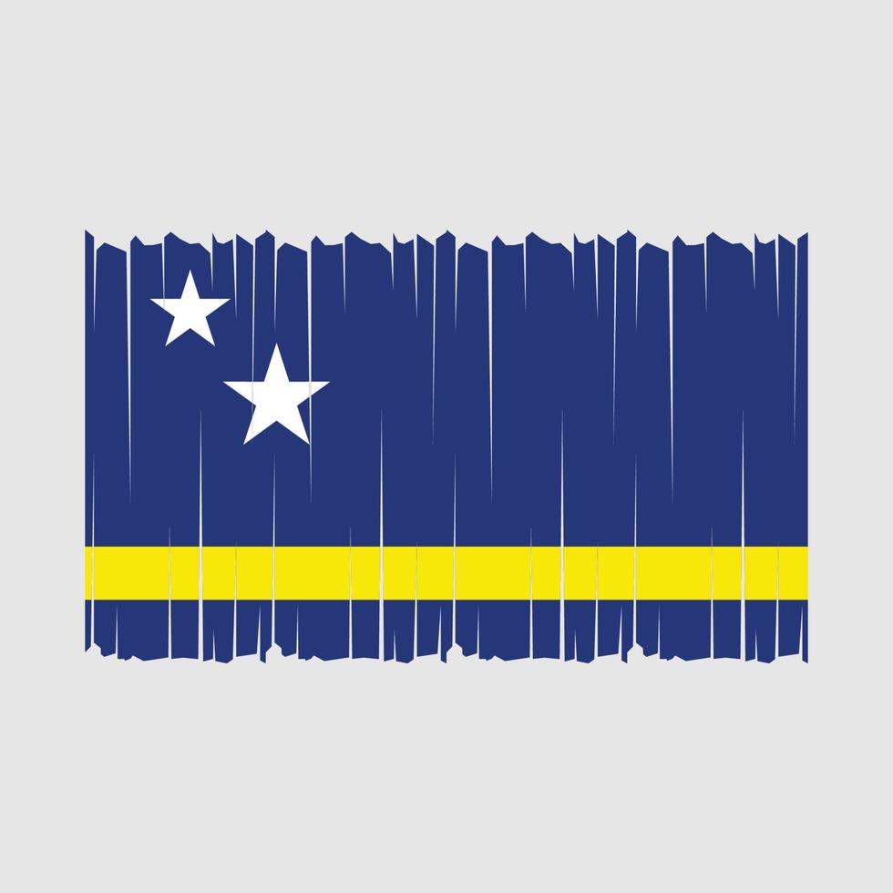 Curaçao bandeira vetor ilustração