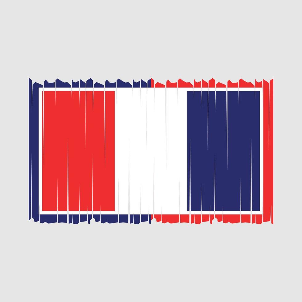 ilustração vetorial bandeira da frança vetor
