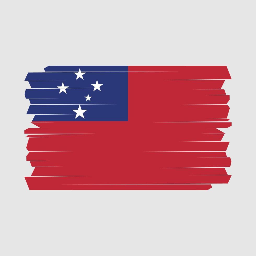 escova de bandeira de samoa vetor