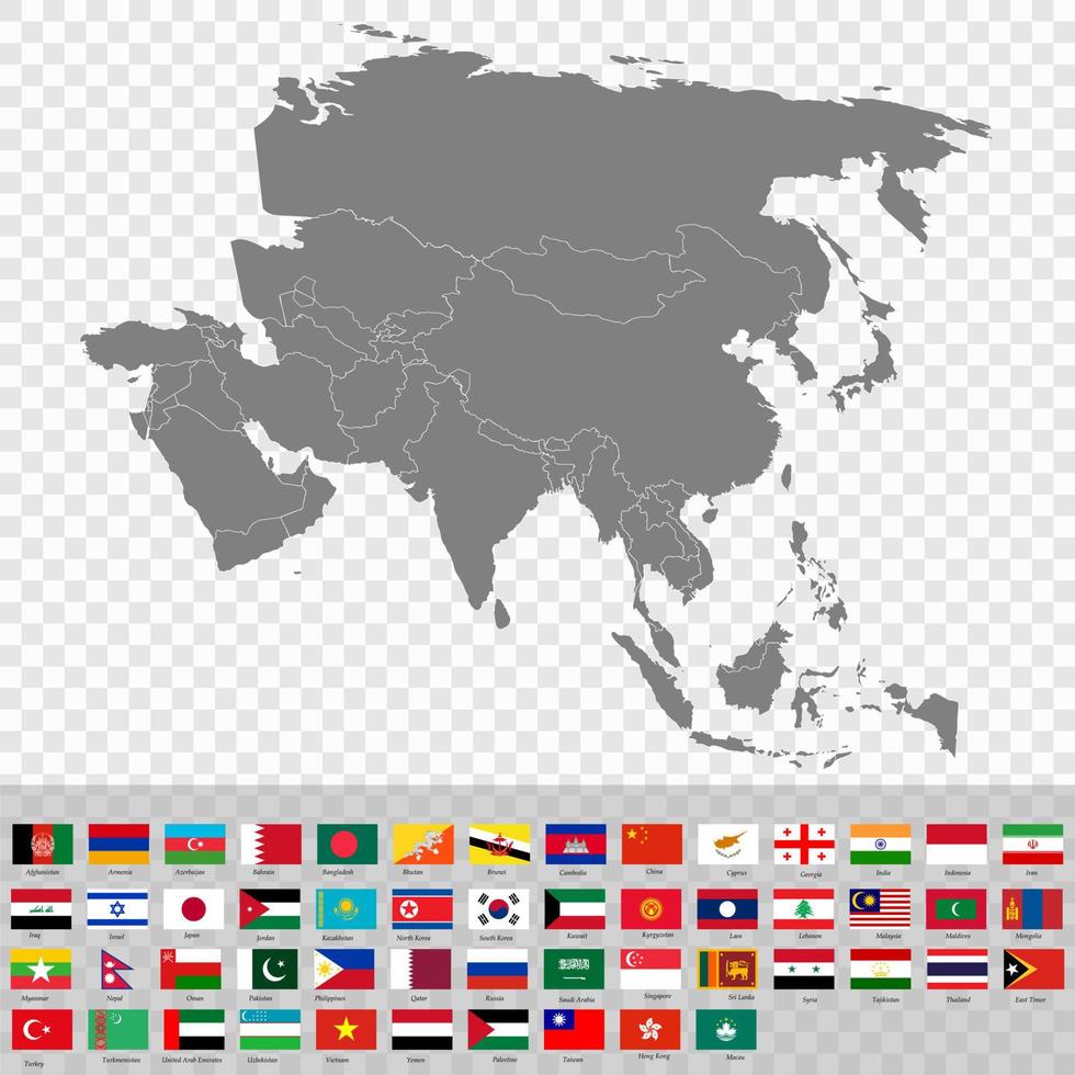 Alto qualidade mapa do a Ásia vetor