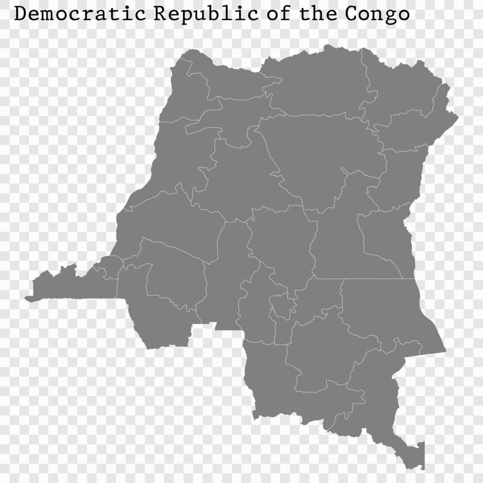 Alto qualidade mapa com fronteiras vetor