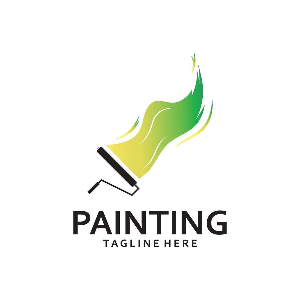 ícone de vetor de modelo de logotipo de pintura