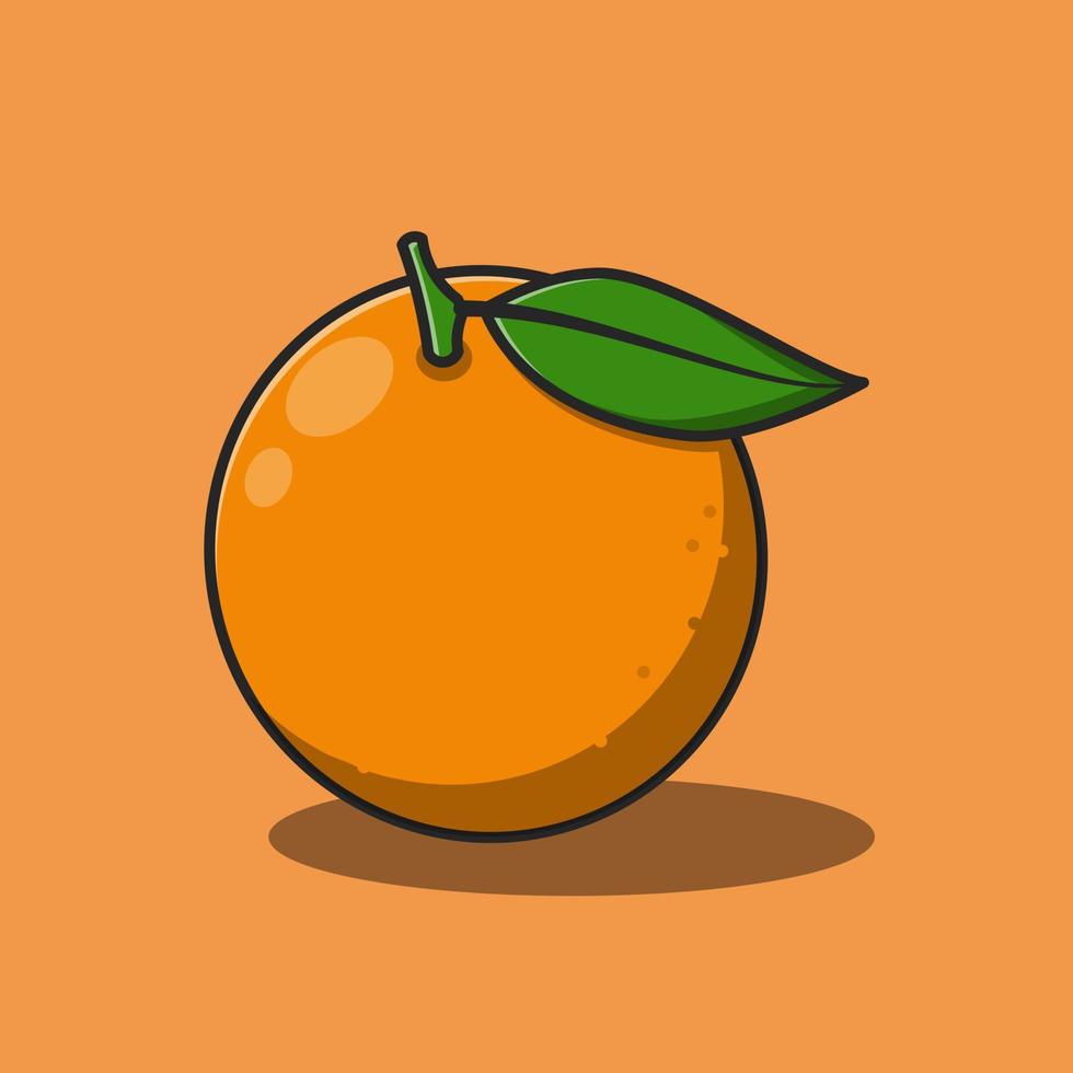 doce laranja ilustração Projeto. isolado fruta Projeto perfeito para aterrissagem Páginas, adesivos, ícones, bandeiras, livro cobre etc vetor