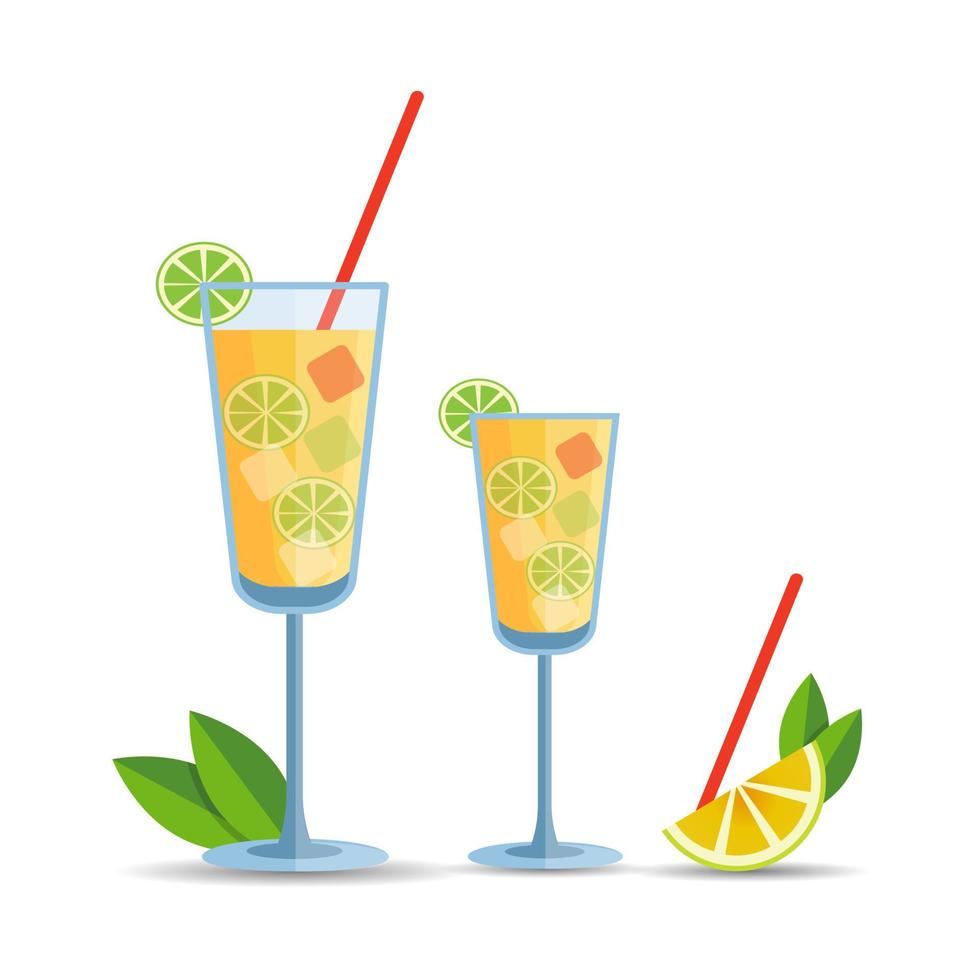 mimosa beber ilustrações coleções projeto, vidro álcool suco festa Escovar champanhe isolado cafeteria Barra gelo arte, limão Lima mimosa Comida desenhando ilustrações. vetor